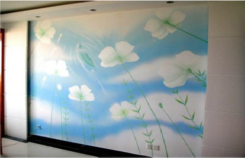 攀枝花画墙绘怎么画好白云的蓬松感？