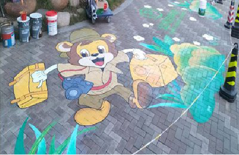 攀枝花夏季画地面彩绘会遇到的问题