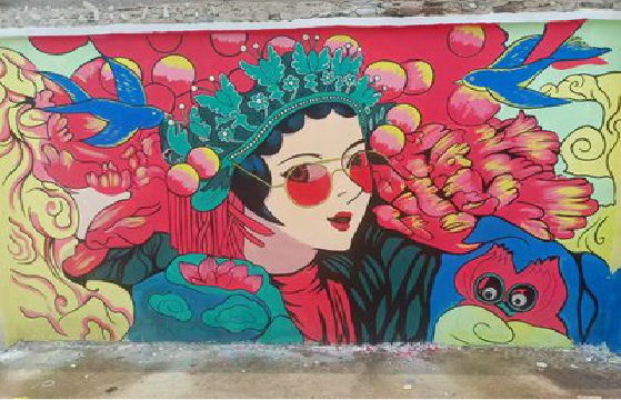 攀枝花墙体彩绘-网红墙