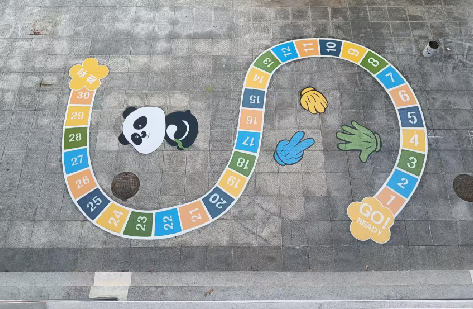 攀枝花地面游戏彩绘