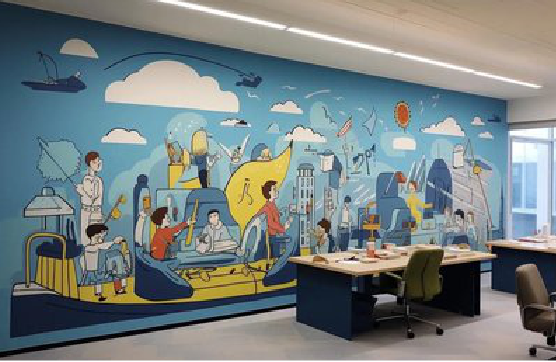 攀枝花办公室墙绘的特点。