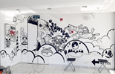 攀枝花手绘墙并非传统涂鸦。